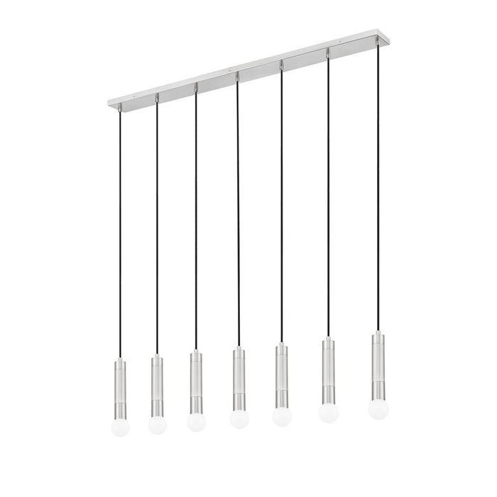 Z-Lite Stari 7 Light Linear Chandelier, Brushed Nickel