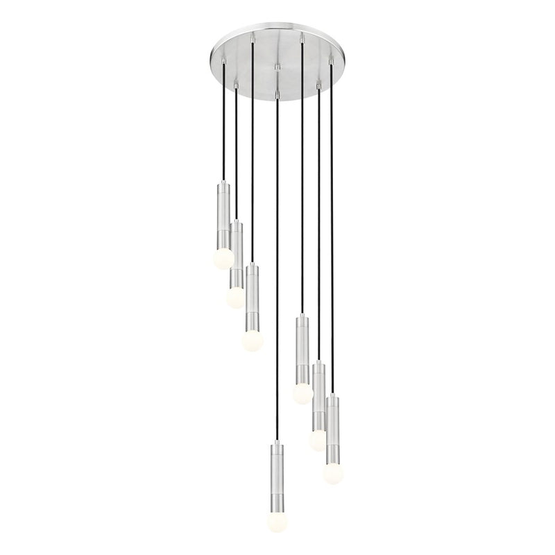 Z-Lite Stari 7 Light Chandelier, Brushed Nickel