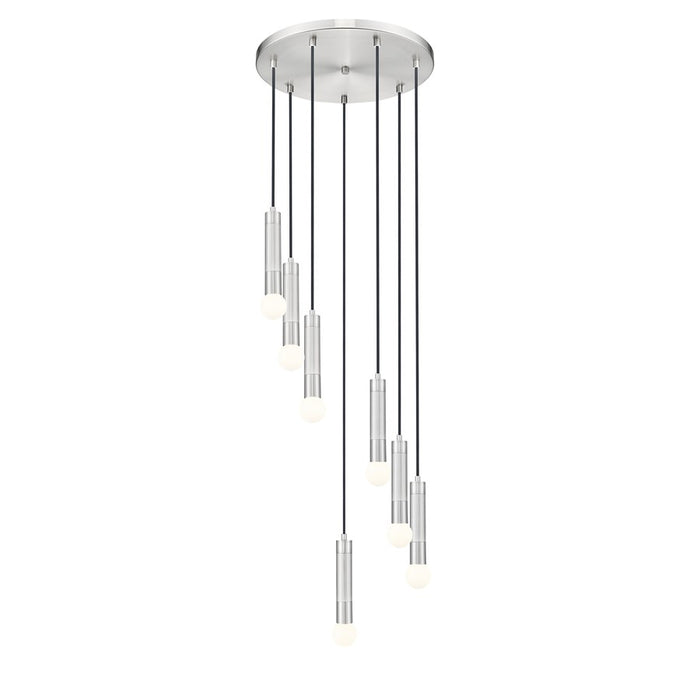 Z-Lite Stari 7 Light Chandelier, Brushed Nickel