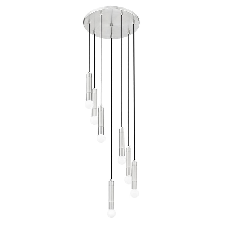 Z-Lite Stari 7 Light Chandelier, Brushed Nickel