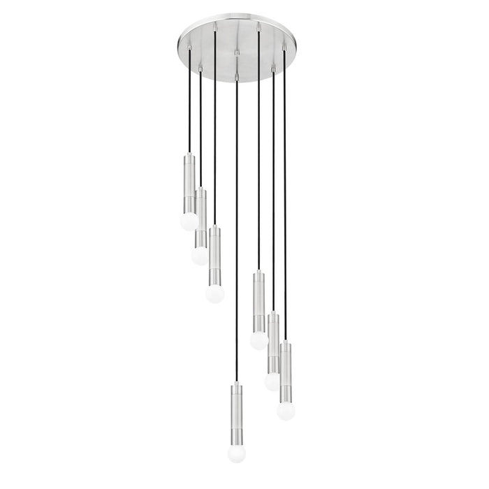 Z-Lite Stari 7 Light Chandelier, Brushed Nickel