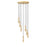 Z-Lite Stari 7 Light Chandelier, Modern Gold - 1956P-7R-MGLD