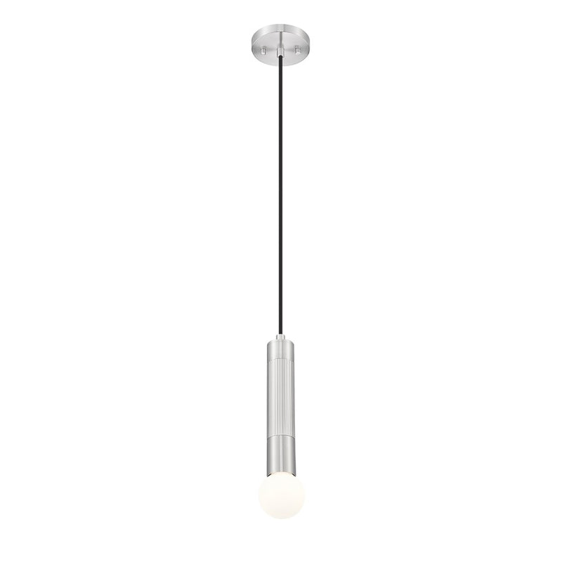 Z-Lite Stari 1 Light Pendant, Brushed Nickel