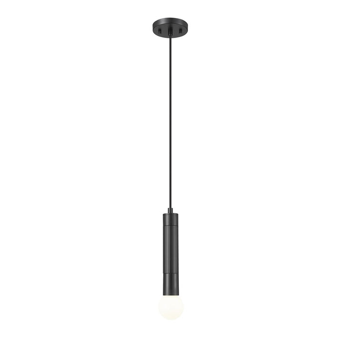 Z-Lite Stari 1 Light Pendant, Matte Black - 1956P-MB