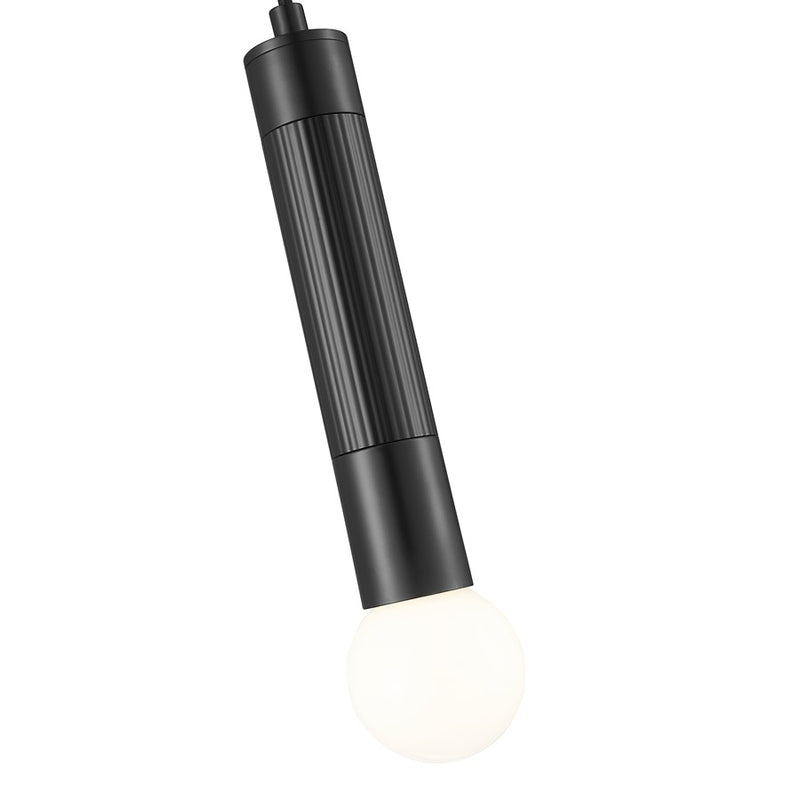 Z-Lite Stari 1 Light Pendant, Matte Black