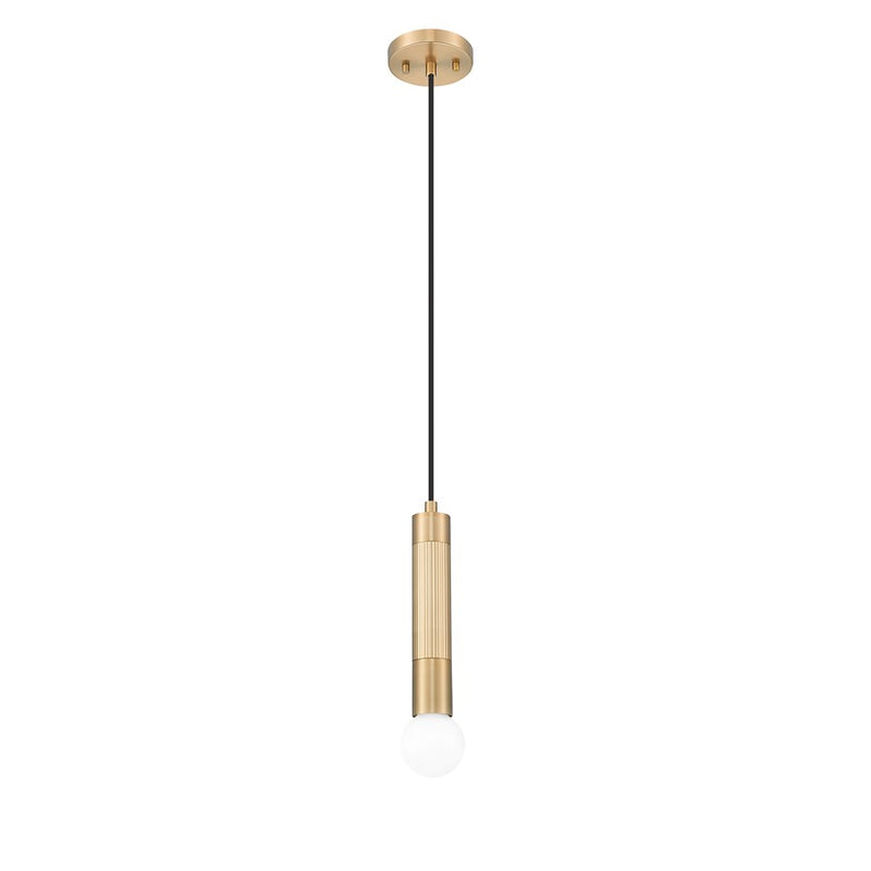Z-Lite Stari 1 Light Pendant, Modern Gold