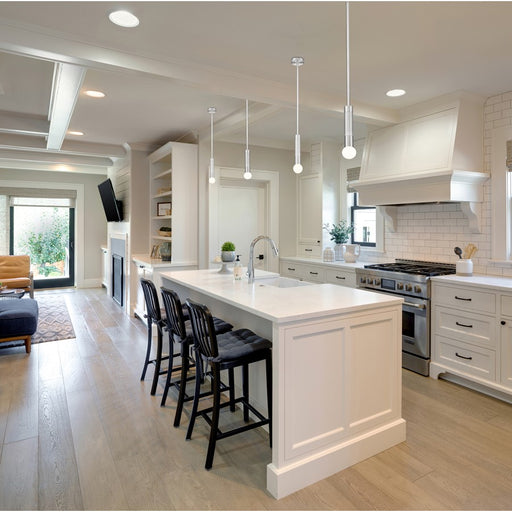 Z-Lite Stari 1 Light Pendant/Rod, Brushed Nickel