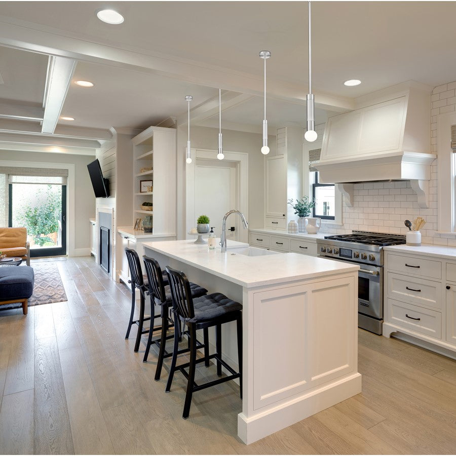 Z-Lite Stari 1 Light Pendant/Rod, Brushed Nickel