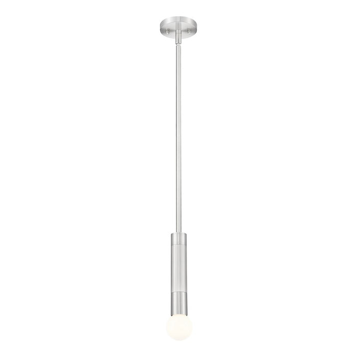 Z-Lite Stari 1 Light Pendant/Rod, Brushed Nickel