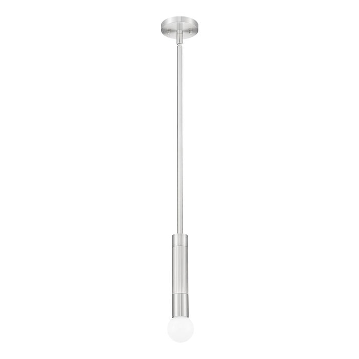 Z-Lite Stari 1 Light Pendant/Rod, Brushed Nickel