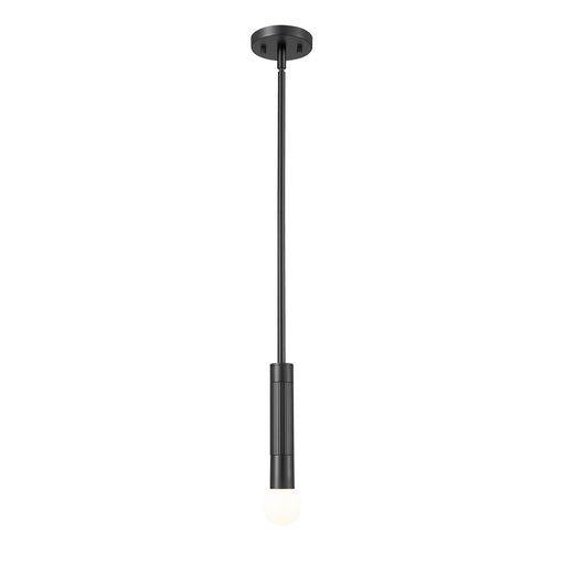 Z-Lite Stari 1 Light Pendant/Rod, Matte Black - 1956P-ROD-MB