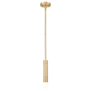 Z-Lite Stari 1 Light Pendant/Rod, Modern Gold - 1956P-ROD-MGLD