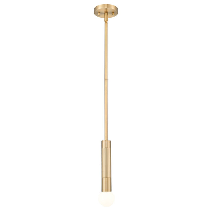 Z-Lite Stari 1 Light Pendant/Rod, Modern Gold - 1956P-ROD-MGLD