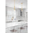 Z-Lite Stari 1 Light Pendant/Rod, Modern Gold