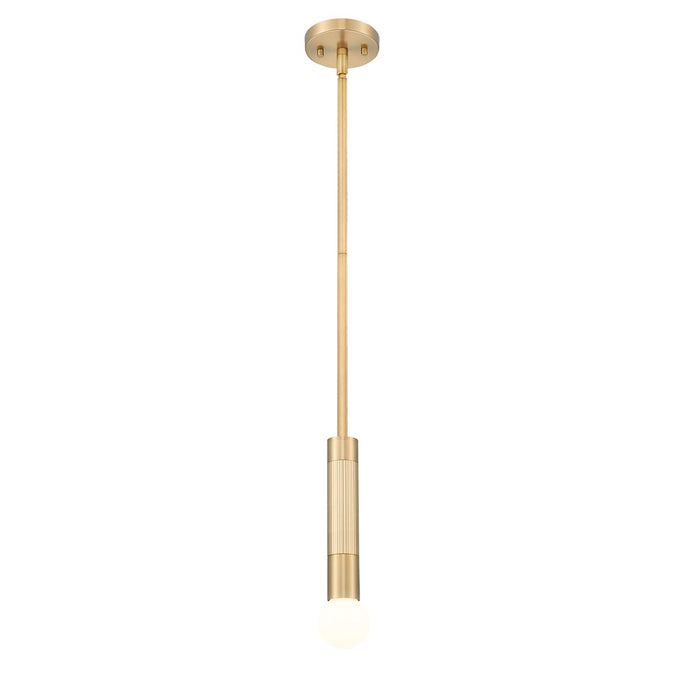 Z-Lite Stari 1 Light Pendant/Rod, Modern Gold