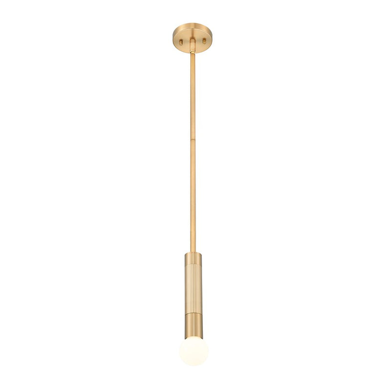 Z-Lite Stari 1 Light Pendant/Rod, Modern Gold