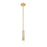 Z-Lite Stari 1 Light Pendant/Rod, Modern Gold