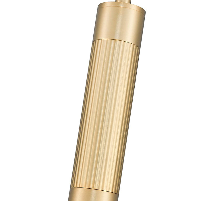 Z-Lite Stari 1 Light Pendant/Rod, Modern Gold