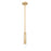 Z-Lite Stari 1 Light Pendant/Rod, Modern Gold