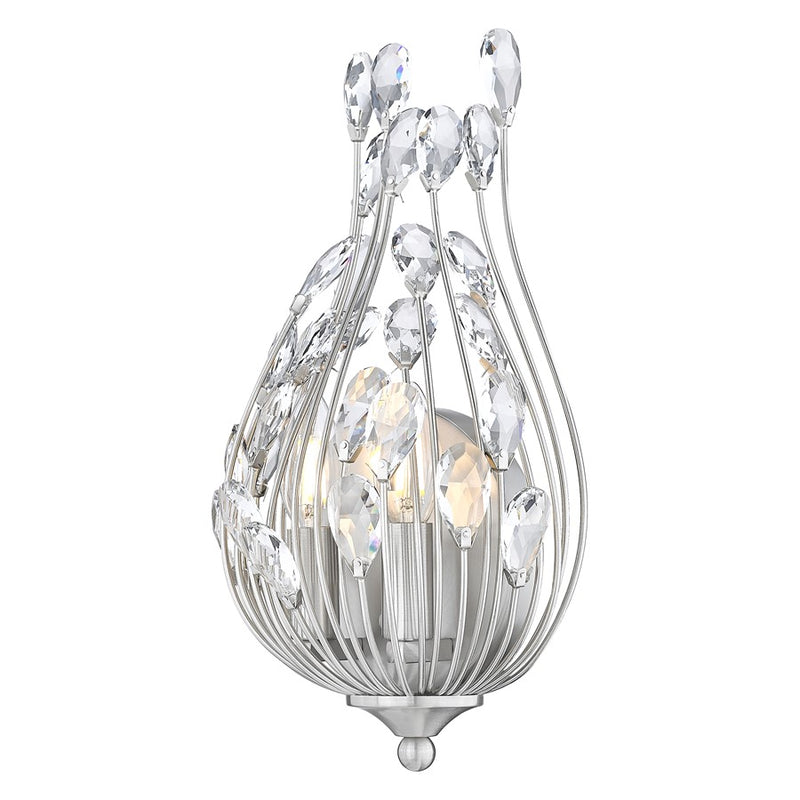Z-Lite Gabriella 2 Light Wall Sconce, Brushed Nickel