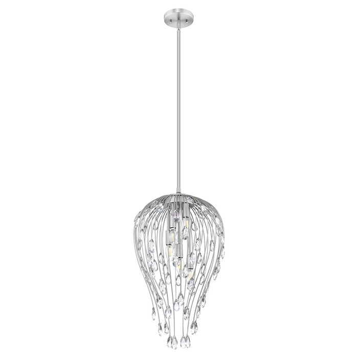 Z-Lite Gabriella 5 Light Pendant, Brushed Nickel