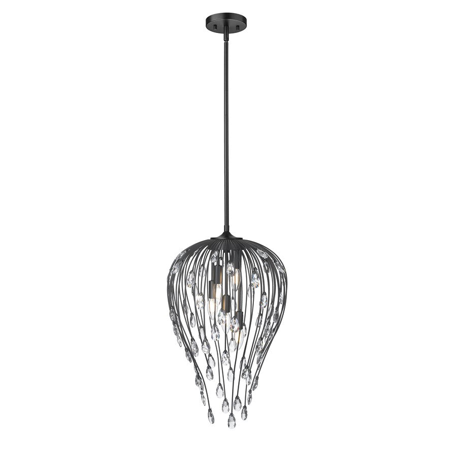 Z-Lite Gabriella 5 Light Pendant, Matte Black - 1957P15-MB