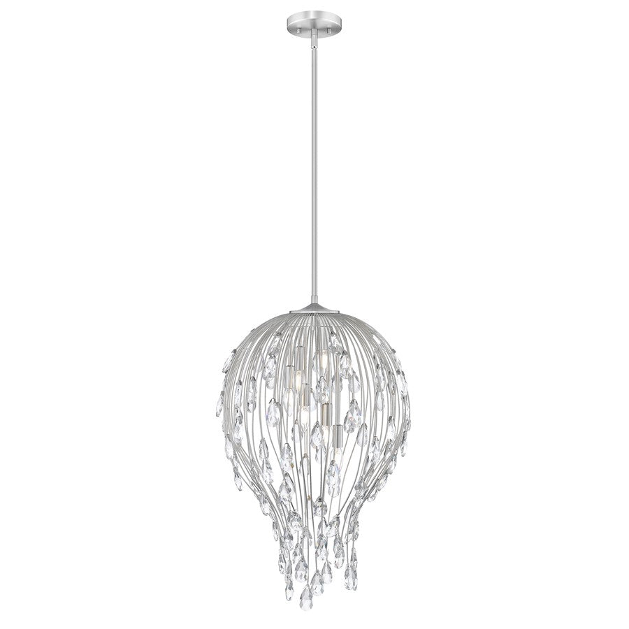 Z-Lite Gabriella 6 Light Pendant, Brushed Nickel - 1957P18-BN