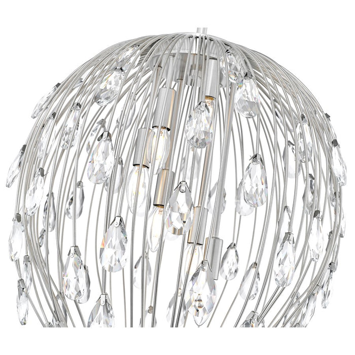 Z-Lite Gabriella 6 Light Pendant, Brushed Nickel