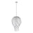 Z-Lite Gabriella 6 Light Pendant, Brushed Nickel