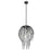 Z-Lite Gabriella 6 Light Pendant, Matte Black