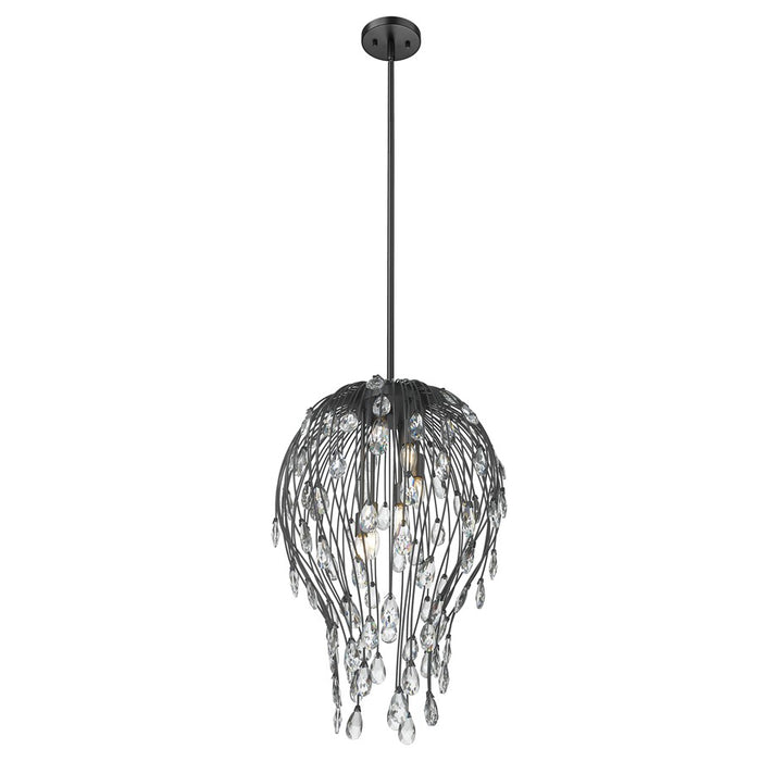 Z-Lite Gabriella 6 Light Pendant, Matte Black