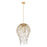 Z-Lite Gabriella 6 Light Pendant, Modern Gold