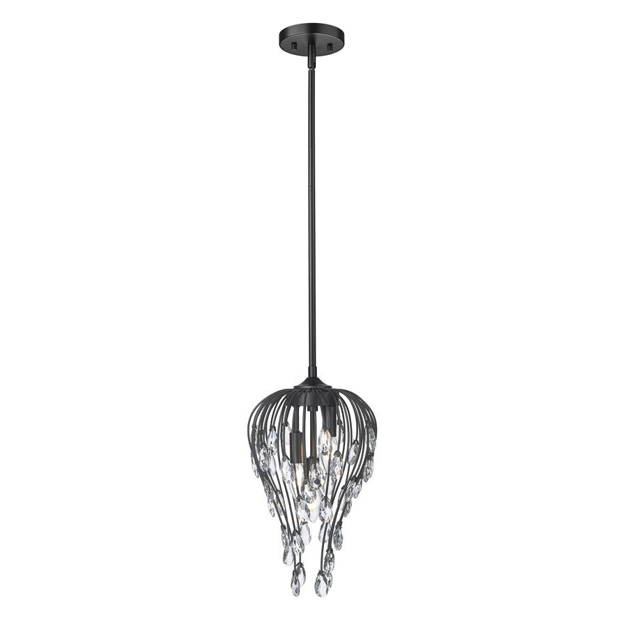 Z-Lite Gabriella 3 Light Pendant, Matte Black - 1957P9-MB