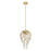 Z-Lite Gabriella 3 Light Pendant, Modern Gold
