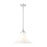 Z-Lite Fleur 1 Light 16" Pendant, Brushed Nickel/Opal Etched - 1958P16-BN
