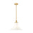 Z-Lite Fleur 1 Light 16" Pendant, Modern Gold/Opal Etched - 1958P16-MGLD
