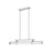 Z-Lite Benoit 1Lt 44" Linear Chandelier, Brushed Nickel/Clear - 1959-44L-BN-LED