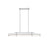 Z-Lite Benoit 1Lt 44" Linear Chandelier, Brushed Nickel/Clear