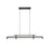 Z-Lite Benoit 1 Light 44" Linear Chandelier, Matte Black/Clear