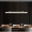 Z-Lite Benoit 1Lt 56" Linear Chandelier, Brushed Nickel/Clear