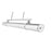 Z-Lite Benoit 1Lt 56" Linear Chandelier, Brushed Nickel/Clear
