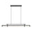 Z-Lite Benoit 1 Light 56" Linear Chandelier, Matte Black/Clear