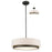 Z-Lite Jade 3 Light Convertible Pendant, 22x22x8", Factory Bronze, White - 196-22
