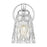 Z-Lite Andree 1 Light Wall Sconce, Chrome /Clear