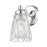 Z-Lite Andree 1 Light Wall Sconce, Chrome /Clear