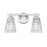 Z-Lite Andree 2 Light Vanity, Brushed Nickel/Clear