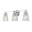 Z-Lite Andree 3 Light Vanity, Chrome /Clear - 1960-3V-CH
