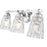Z-Lite Andree 3 Light Vanity, Chrome /Clear