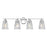 Z-Lite Andree 4 Light Vanity, Chrome /Clear