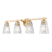 Z-Lite Andree 4 Light Vanity, Modern Gold/Clear - 1960-4V-MGLD